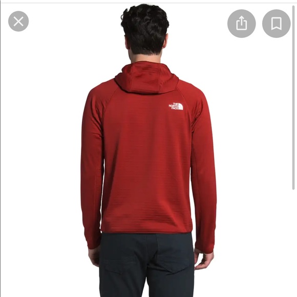 Men’s Echo Rock Hoodie Caldera red The North Face - Picture 2 of 4